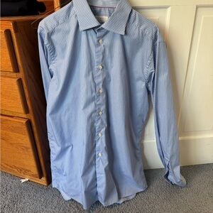 Eton Light Blue Pinstripe Dress Shirt
